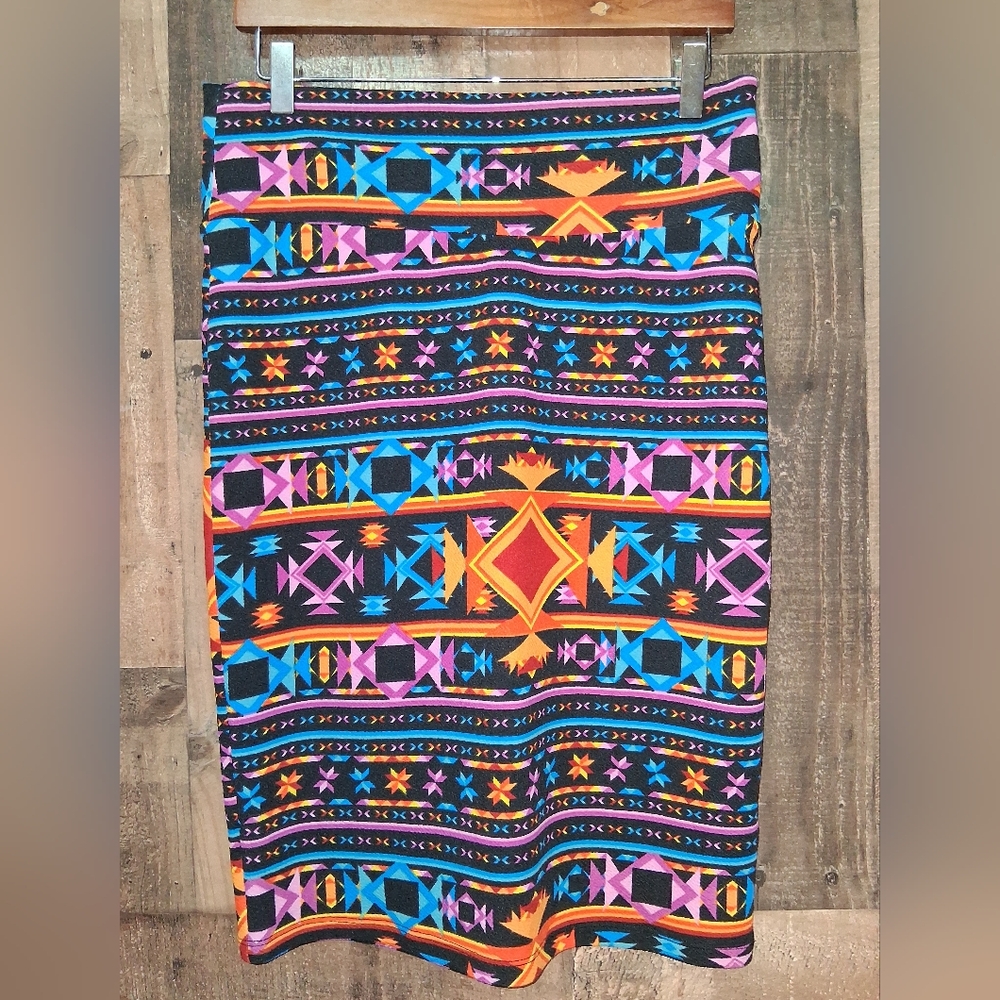 Lularoe Colorful Geometric Pattern Skirt Womens Size Medium